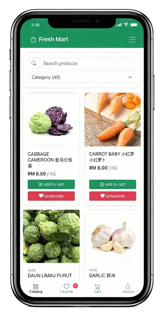 Product mockup of Acco B2B e-Order